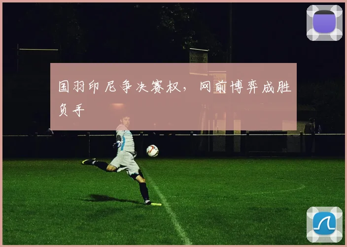 国羽印尼争决赛权,网前博弈成胜负手